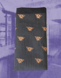 Glasses case bee, grey